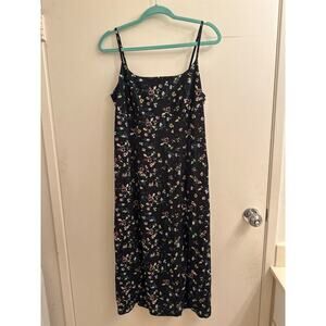 Uniqlo Black Floral Mini Dress